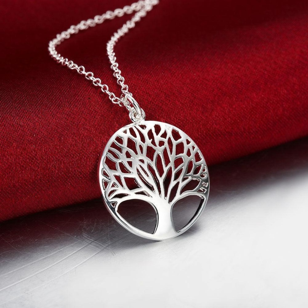 925 Sterling Silver Tree of Life Necklace - Picture 3 of 6